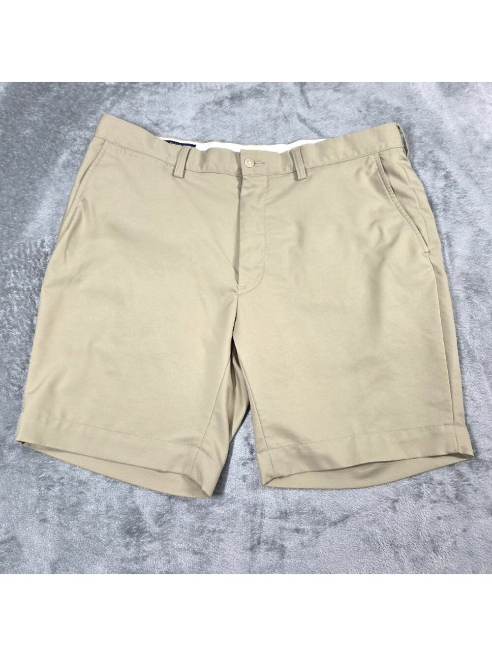 Polo Ralph Lauren Shorts Mens 36 Beige Golf Chinos 8" Inseam Preppy Academia